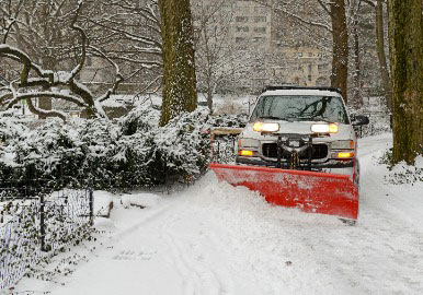 Commercial snow plowing in Hunterdon County NJ